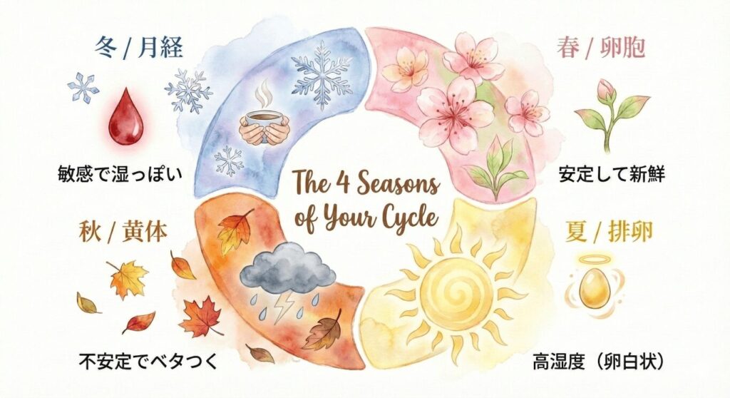 生理中のにおい・ムレは冬のせい?周期に合わせたフェムケアの新常識